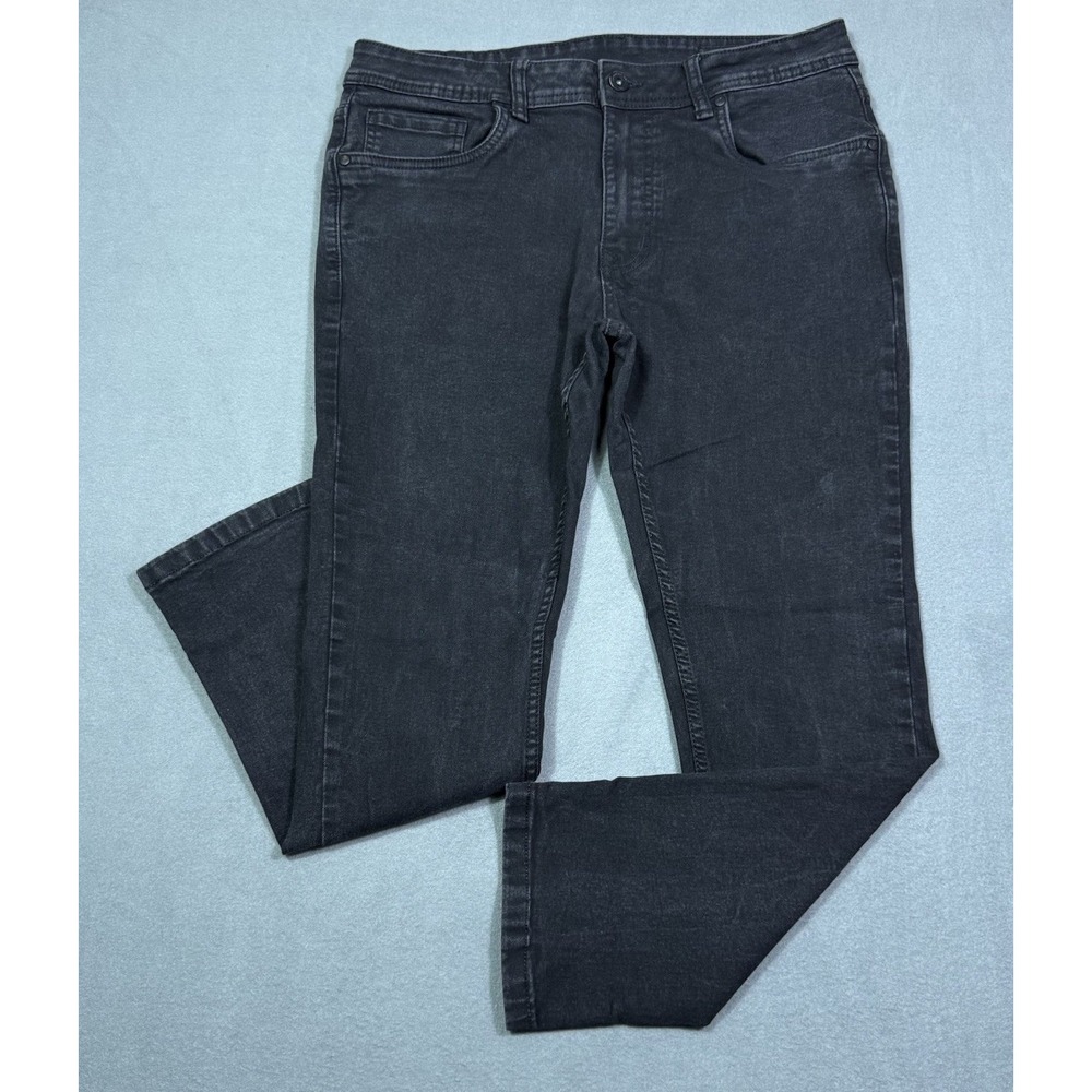 The Perfect Jean NYC Mens 32x27 Skinny Fit Black Stretch Denim Modern USA Yoga